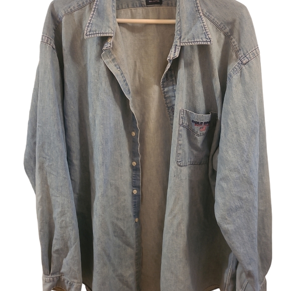 Vintage US Polo Jean Denim Shirt - Picture 2 of 5